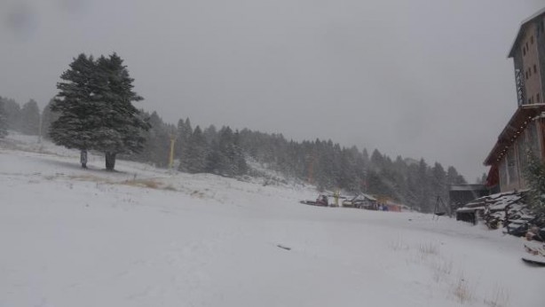 Foto - Uludağ beyaz gelinliğini giydi