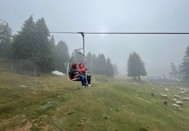 Foto - Uludağ'da kar sürprizi