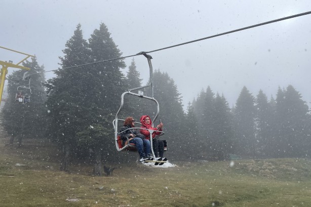 Foto - Uludağ'da kar sürprizi