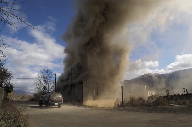 Foto - Uluslararası ajanslar fotoğrafları servis etti! Dağlık Karabağ'da şoke eden kareler