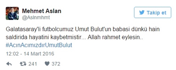 Foto - Umut Bulut'a sosyal medyadan destek yağdı