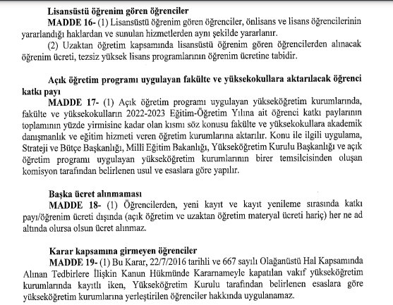 Foto - Üniversite harç ücretleri ne kadar oldu? Hangi üniversitenin harcı ne kadar? 2022-2023 Uzaktan eğitim-İkinci öğretim harç ücretleri: