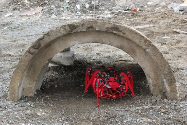 Foto - Üniversiteli gençler "Örümcek Robot" üretti