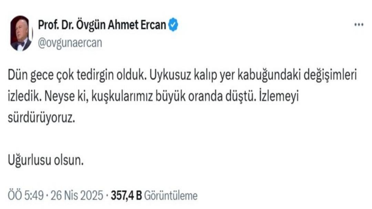 Foto - Ünlü deprem uzmanı ‘Tuhaf gelişmeler var’ diyerek duyurmuştu! Şaşırtan gelişme bu sabah yaşandı