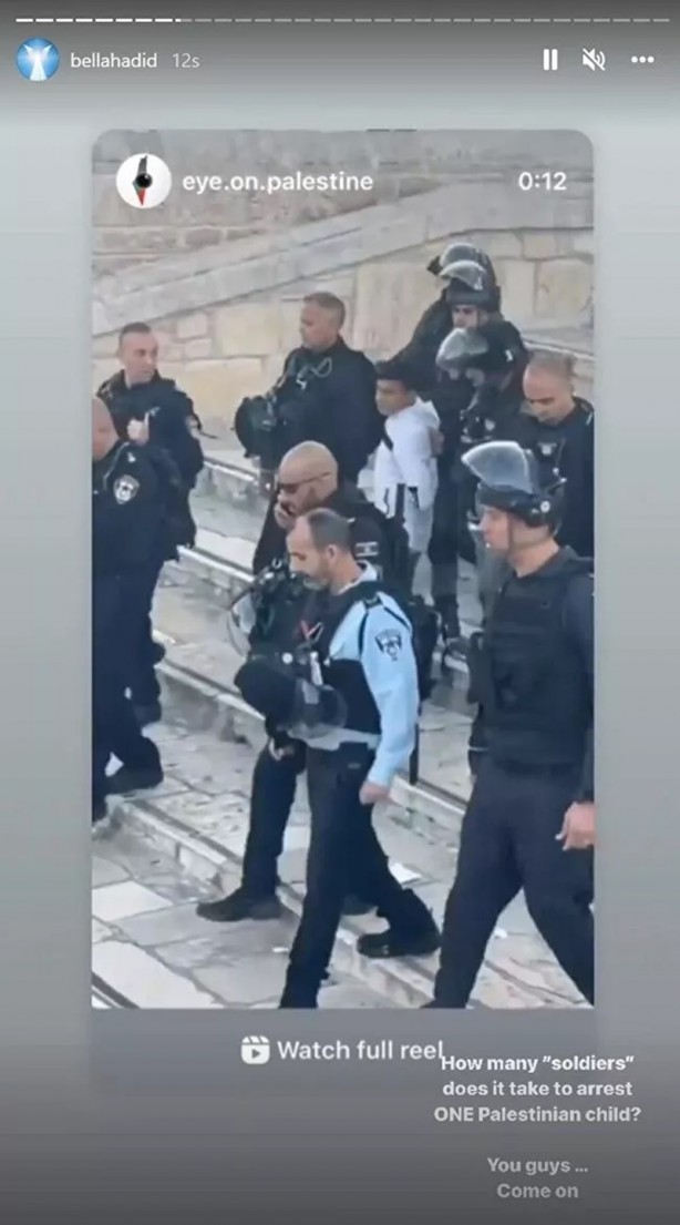 Foto - Ünlü model Bella Hadid, Instagram'ın Filistin konusundaki iki yüzlü tutumuna isyan etti