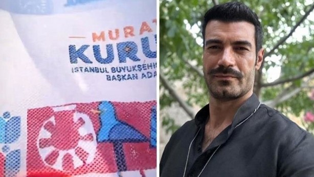 Foto - Ünlü oyuncu Murat Ünalmış’tan skandal hareket! Murat Kurum'un afişlerini çöpe atıp bunu yaptı! Rezalet ki ne rezalet