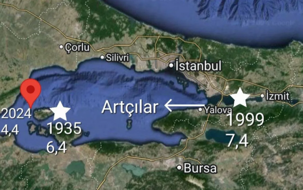 Foto - Ünlü profesör 'Burası enteresan' diyerek Türkiye'yi uyardı: Deprem hareketliliği var