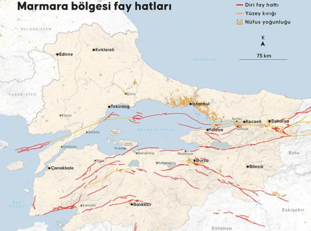 Foto - Ünlü profesör 'Burası enteresan' diyerek Türkiye'yi uyardı: Deprem hareketliliği var