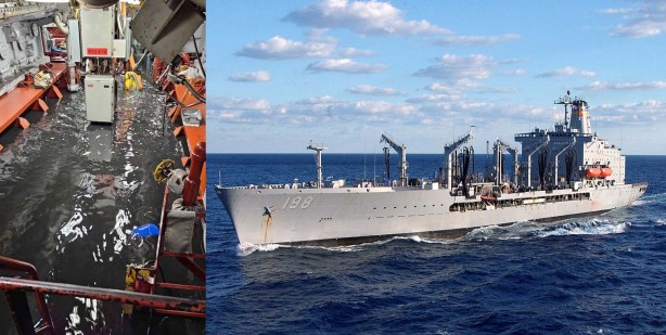 Foto - Ünlü savaş gemisi batıyor! Allah'ın adaleti işte, beter olun