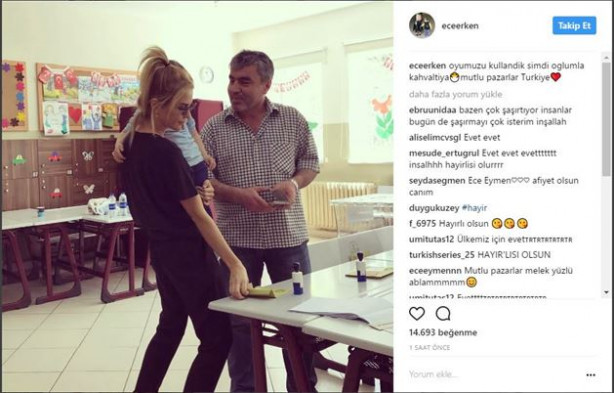 Foto - Ünlü simalar sandık başında