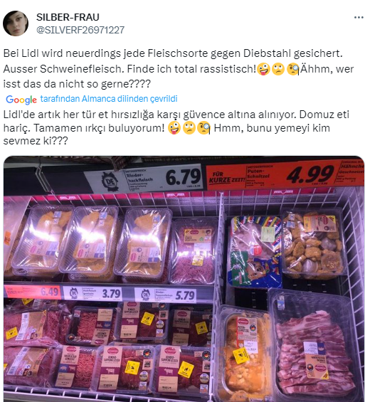 Foto - Ünlü süpermarketten Müslümanlara büyük terbiyesizlik! Et reyonunda alçak bir uygulama başlattılar