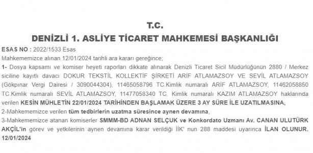 Foto - Ünlü Türk tekstil devi markası iflas etti! Mahkeme kararı: 3 ay süre verdi! İflasa giden yol.. İlan etti