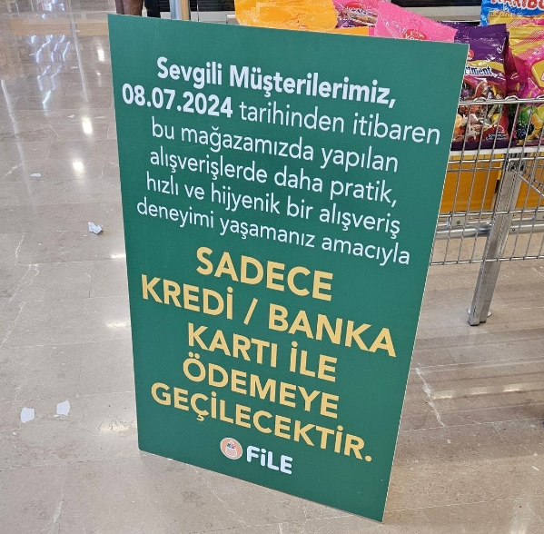 Foto - Ünlü zincir market Türkiye'ye duyurdu! O tarihten itibaren nakit ödeme kaldırılıyor
