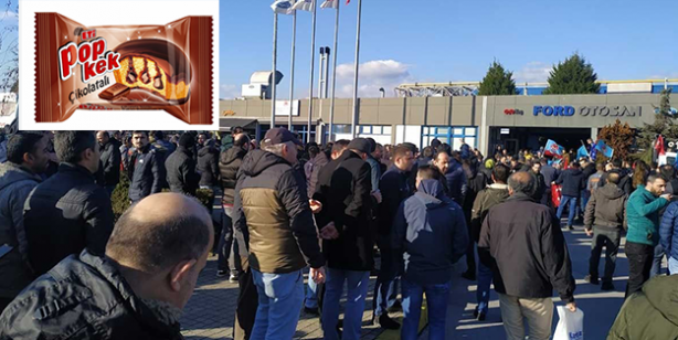 Üretim rekorları kıran Ford işçilerinin pop kek isyanı! Tepki yağıyor