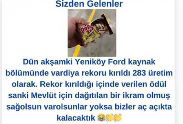 Foto - Üretim rekorları kıran Ford işçilerinin pop kek isyanı! Tepki yağıyor