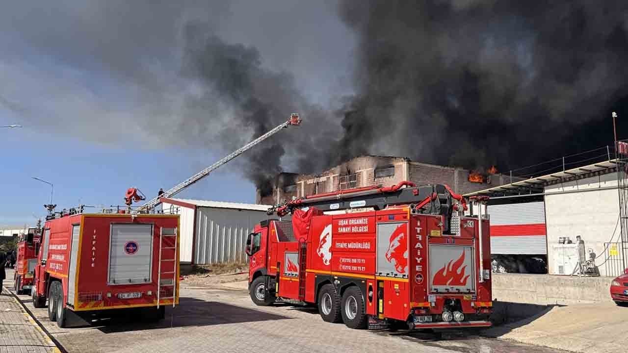 Foto - Uşak Organize Sanayi Bölgesi’nde korkutan yangın