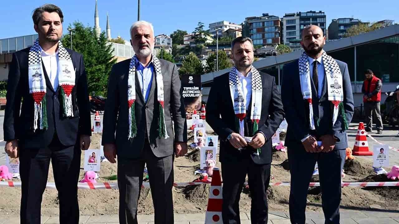Foto - Üsküdar’da Gazze çığlığı: ‘Toprağın Altındaki Çocuklar’
