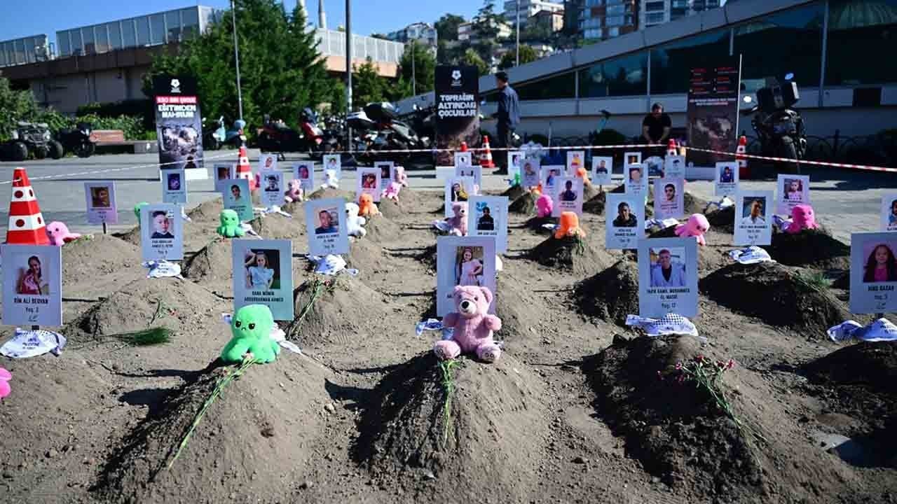 Foto - Üsküdar’da Gazze çığlığı: ‘Toprağın Altındaki Çocuklar’