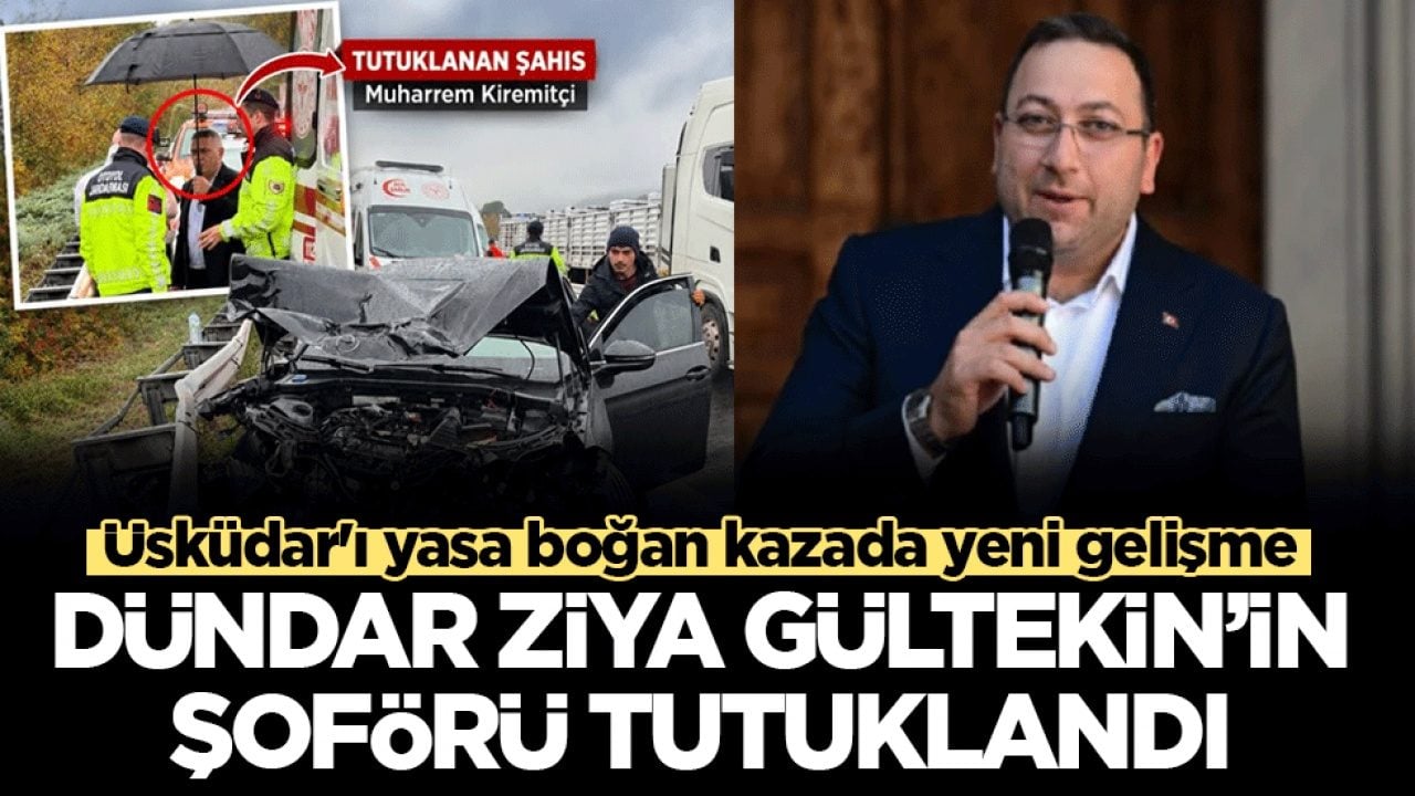 Üsküdar'ı yasa boğan kazada yeni gelişme: Merhum Gültekin’in makam şoförü Muharrem Kiremitçi tutuklandı