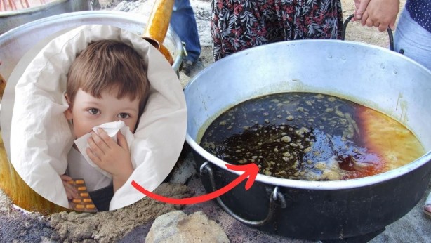 Üşüyen çocuklara bir kaşık içirin! Demir deposu besin