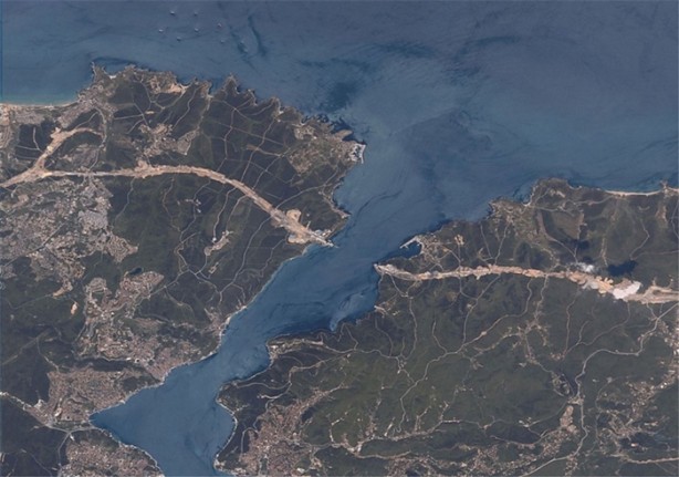 Foto - Uzaydan adım adım 3'üncü köprü