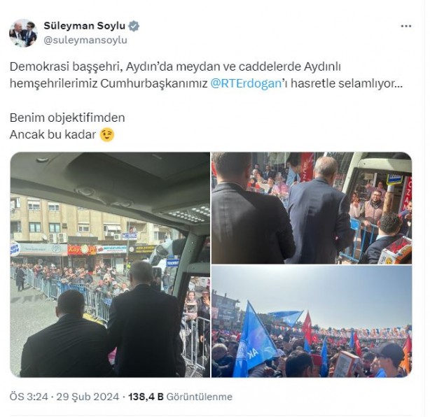 Foto - Uzun süredir gözlerden uzak olan Süleyman Soylu sahalara geri döndü! Erdoğan'ın Aydın ziyaretinde dikkat çeken "2009" detayı