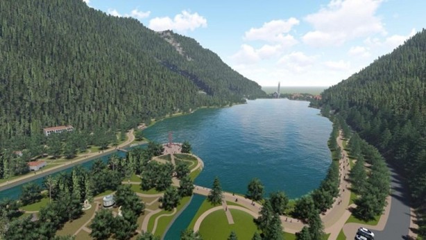 Foto - Uzungöl'ün çevresindeki kaçak yapılar yıkılıyor