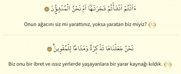 Foto - Vakıa Suresi Arapça okunuşu: Vakıa Suresi Türkçe meali!