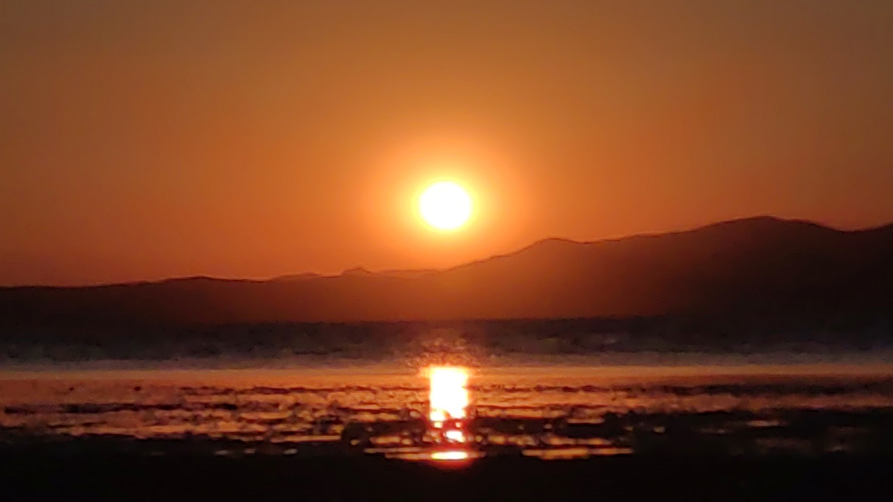 Foto - Van Gölü'nde nefes kesen manzara