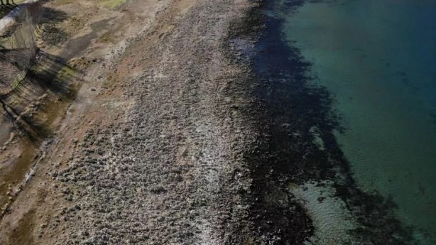 Foto - Van Gölü'nde sular çekildi! Ortaya çıktı