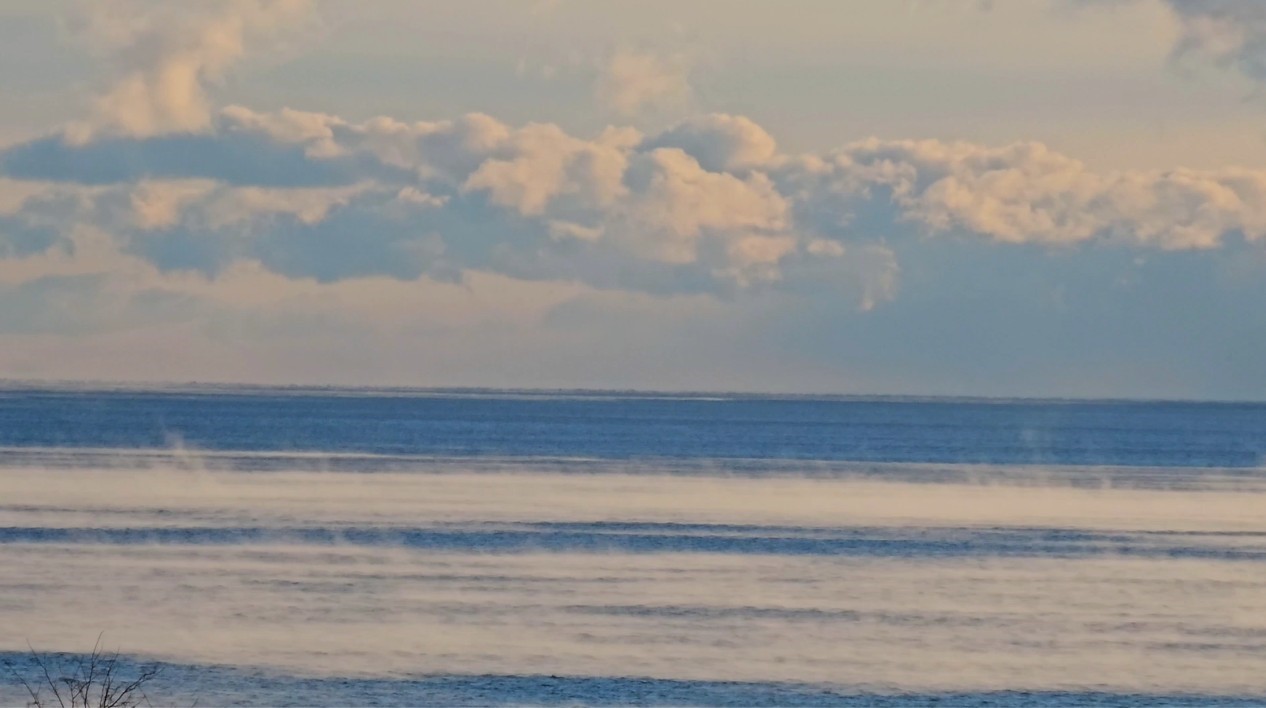 Foto - Van Gölü'ndeki yoğun buharlaşma görsel şölen sundu