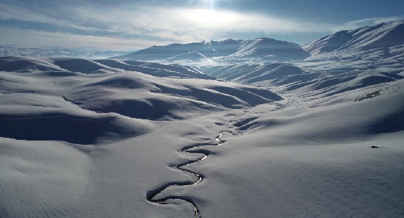 Foto - Van'da mendereslerin kış güzelliği