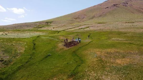 Foto - Van'da yerin altında ortalığı ayağa kaldıran yangın! Ekipler, uzmanlar apar topar bölgeye gitti