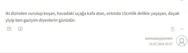 Foto - Vatana ve şehitlere ihanet! Lağım çukuru Ekşi'de küstah 15 Temmuz paylaşımları