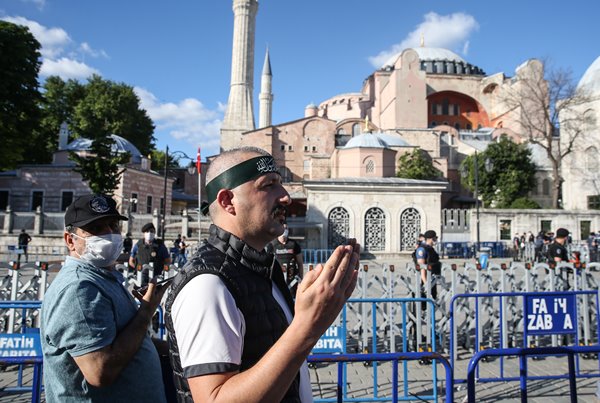 Foto - Vatandaşlar akın akın Ayasofya Camii'ne gidiyor