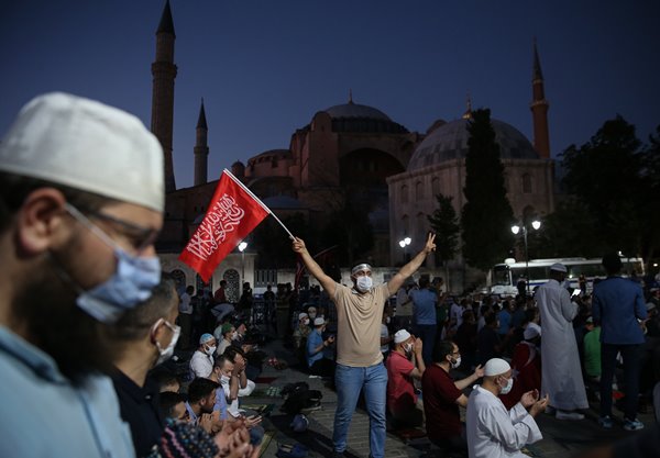 Foto - Vatandaşlar akın akın Ayasofya Camii'ne gidiyor