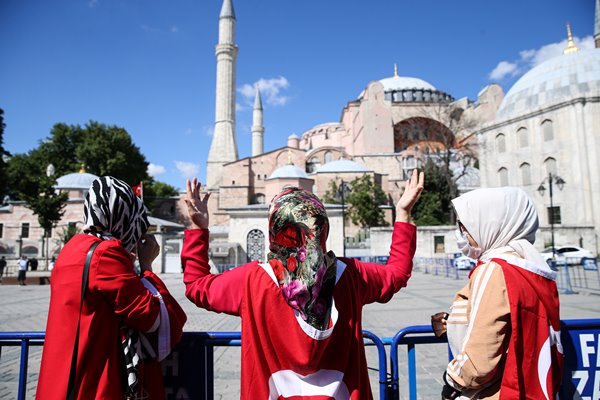 Foto - Vatandaşlar akın akın Ayasofya Camii'ne gidiyor