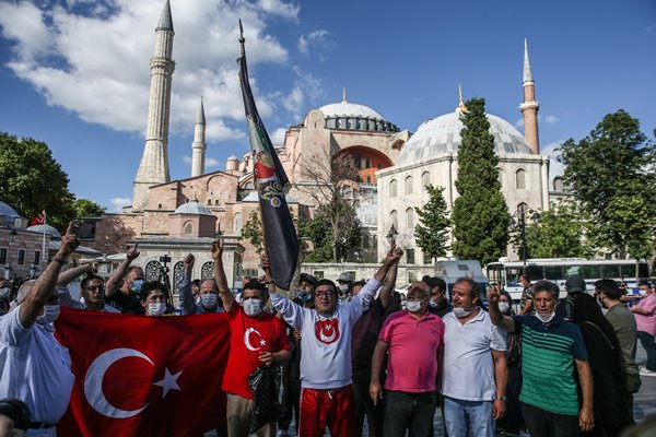 Foto - Vatandaşlar akın akın Ayasofya Camii'ne gidiyor
