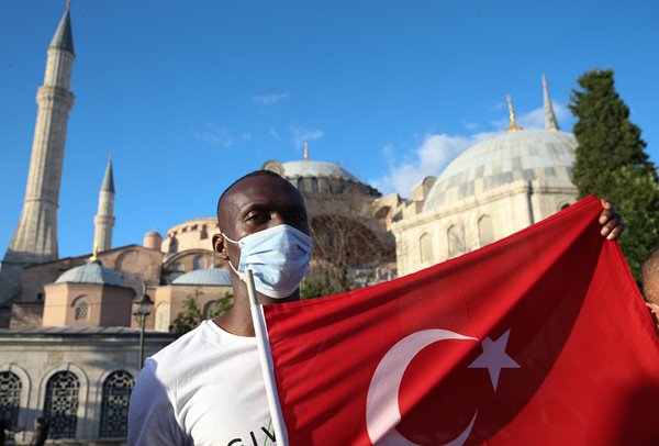 Foto - Vatandaşlar akın akın Ayasofya Camii'ne gidiyor
