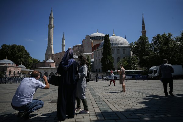 Foto - Vatandaşlar akın akın Ayasofya Camii'ne gidiyor