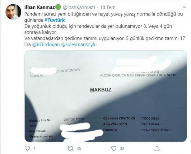 Foto - Vatandaşlar TÜVTÜRK'e isyan etti! "Alman İngiliz ortaklığıyla soygun"