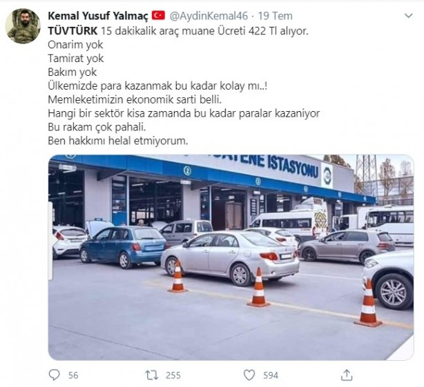Foto - Vatandaşlar TÜVTÜRK'e isyan etti! "Alman İngiliz ortaklığıyla soygun"