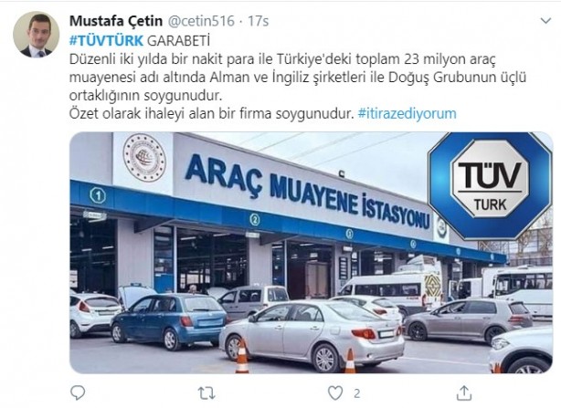 Foto - Vatandaşlar TÜVTÜRK'e isyan etti! "Alman İngiliz ortaklığıyla soygun"