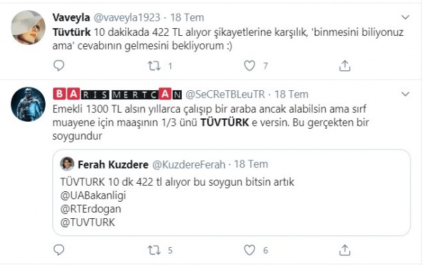 Foto - Vatandaşlar TÜVTÜRK'e isyan etti! "Alman İngiliz ortaklığıyla soygun"