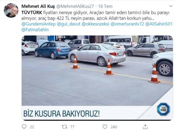 Foto - Vatandaşlar TÜVTÜRK'e isyan etti! "Alman İngiliz ortaklığıyla soygun"