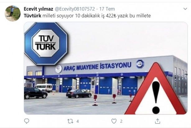 Foto - Vatandaşlar TÜVTÜRK'e isyan etti! "Alman İngiliz ortaklığıyla soygun"