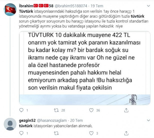 Foto - Vatandaşlar TÜVTÜRK'e isyan etti! "Alman İngiliz ortaklığıyla soygun"