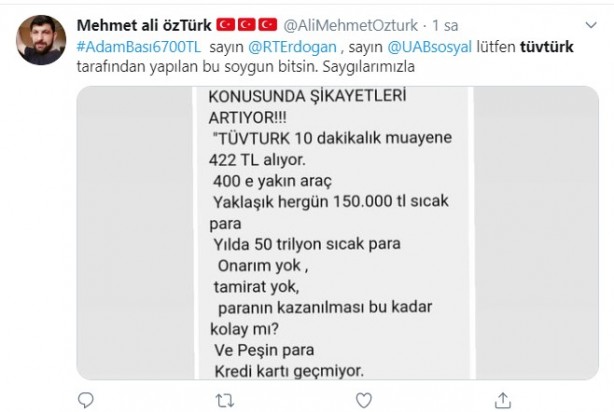 Foto - Vatandaşlar TÜVTÜRK'e isyan etti! "Alman İngiliz ortaklığıyla soygun"