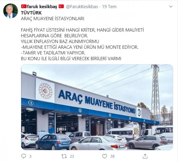 Foto - Vatandaşlar TÜVTÜRK'e isyan etti! "Alman İngiliz ortaklığıyla soygun"