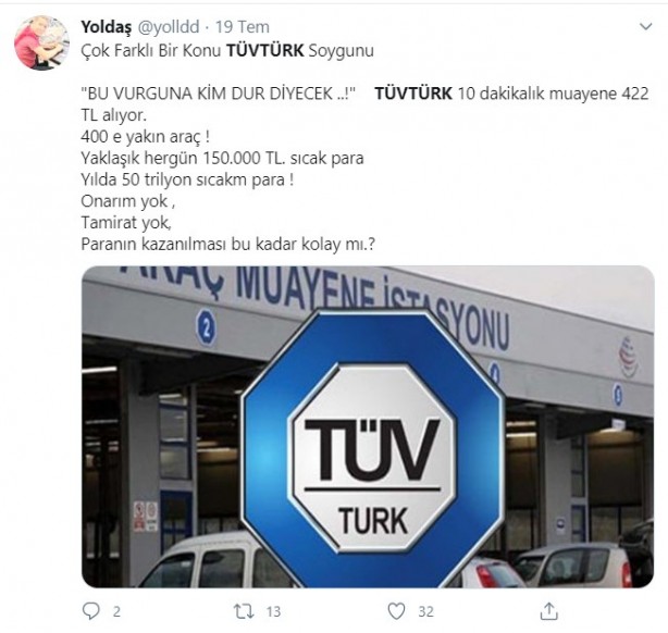 Foto - Vatandaşlar TÜVTÜRK'e isyan etti! "Alman İngiliz ortaklığıyla soygun"